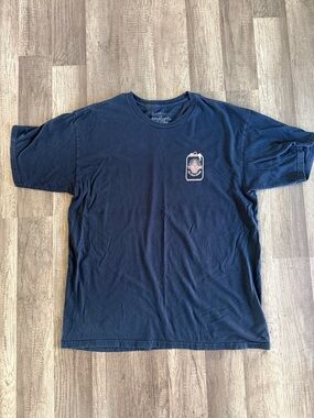 Volcom Tee Blue Cotton Frostynation Short-Sleeve T-Shirt Size Large Regular Fit